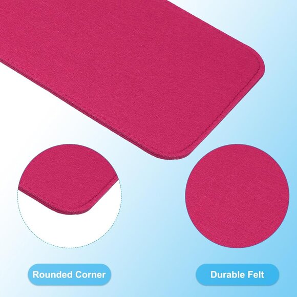 Felt Bag Base Shaper 5x7 Inch Pack of 2 Rose Red Unisex Purse Insert - Picture 3 of 5